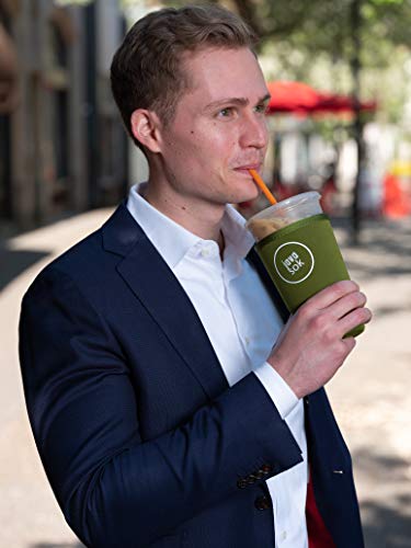 image for JAVA SOK Reusable Iced Coffee Sleeve - Cup Insulator Sleeve for Cold B