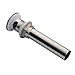 Hiendure® Pop up Overflow Bathroom Sink Drain, Brushed Nickel