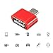 ELEGIANT Micro USB Male to USB 2.0 Female Adapter OTG Converter For Android Tablet Phone Red