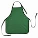 Apron Commercial Restaurant Home Bib Spun Poly Cotton Kitchen Aprons (3 Pockets) in Dark Green