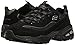 Skechers Sport Women's D'Lites Memory Foam Lace-up Sneaker,Black,11 W US