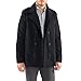Alpine Swiss Jake Mens Wool Pea Coat Double Breasted Jacket Black LRG
