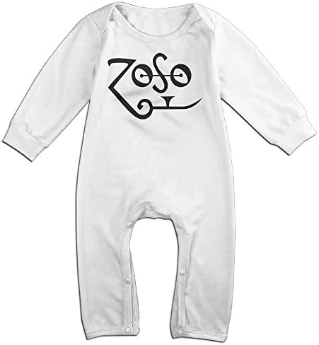 Ahey Boy's & Girl's Famous English Musician Long Sleeve Romper Bodysuit 12 Months