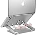 Soundance Laptop Stand Adjustable Riser Compatible with Apple Mac MacBook Pro Air, Ergonomic Aluminum Holder for 10-17.3 Inch Notebook Computer, Multi-Angle Stand with Heat-Vent to Elevate PC, Silverthumb 3