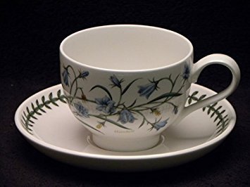 Portmeirion Botanic Garden Breakfast Cup & Saucer Traditional Harebell