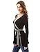 PattyBoutik Women's Long Sleeve Wrap Tunic Top