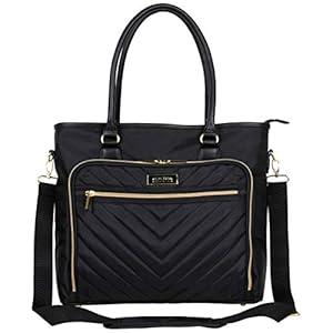 Kenneth Cole REACTION Chelsea Chevron 15″ Laptop & Tablet Business Tote W/Removable Shoulder Strap