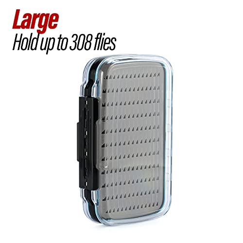 Dr.Fish Fly Fishing Box Flies Case Jig Box Waterproof ABS Plastic