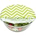 wegreeco Elastic Reusable Bowl Covers for Bread Proofing, Fabric Cloth Sourdough Bowl Covers for Proofing - Set of 3, Chevron Green