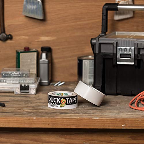 Duck Brand Max Strength Duct Tape, White, 1Roll Pack, 1.88 Inch x 35