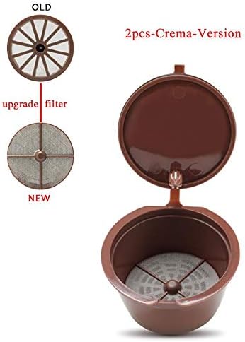Hannah Dean Stainless Metal Rusable Dolce Gusto fit for Nescafe with Filter uesed 200 time Coffee Ground Tamper Coffee Spoon Clip