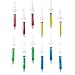 Funny Party Hats Syringe Pens in Assorted Colors – Halloween Pens - 12 Pack Party Favors