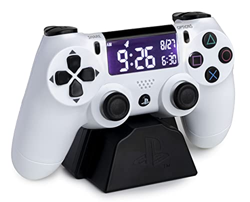 Paladone PP8342PS Playstation Controller Wecker weiß reverse LCD Display