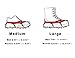 OuterStar Traction Cleats Ice Snow Grips Anti Slip 12 Stainless Steel Spikes Crampons for Footwear M/L
