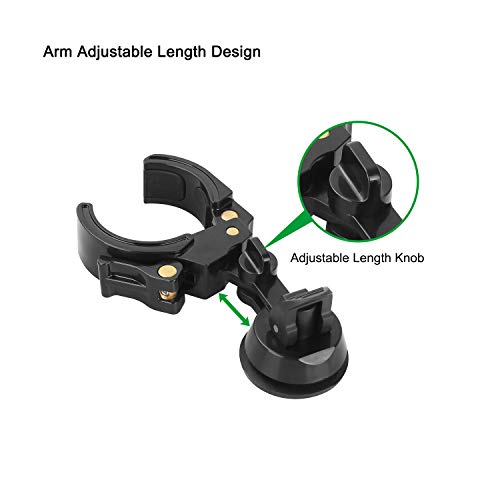 ESSLNB Universal Cell Phone Adapter Mount Spotting Scope Cell Phone Adapter for Telescope Sucker Mobile Device Holder 180Â°Angle Or Length Adjustment for Binoculars Monocular