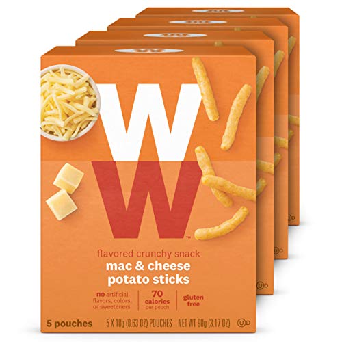 WW Mac & Cheese Potato Sticks - Gluten-free, 2 SmartPoints - 4 Boxes (20 Count Total) - Weight Watchers Reimagined