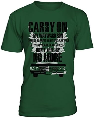 Carry One Supernatural Shirt Gift - Round Neck T-shirt Unisex (L, green bottle)