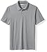 Amazon Essentials Men's Slim-Fit Quick-Dry Golf Polo Shirt, Heather Grey, Medium