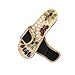 Romonacr Massage Slippers Foot Massager Shoes Shiatsu Relax Sandals with Natural Cobblestone Stones L(Women 8/Men 7)