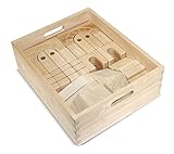 Melissa & Doug Architectural Unit Blocks (44 Building Blocks in 11 Shapes, Solid Wood, Great Gift for Girls and Boys - Best for 3, 4, 5, 6, 7 and 8 Year Olds)