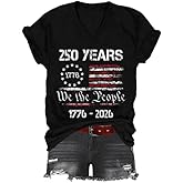 GZGZSD 250th Anniversary USA Shirt, 250 Anniversary USA T-Shirt, Independence Day V-Neck Tshirt for Women Men