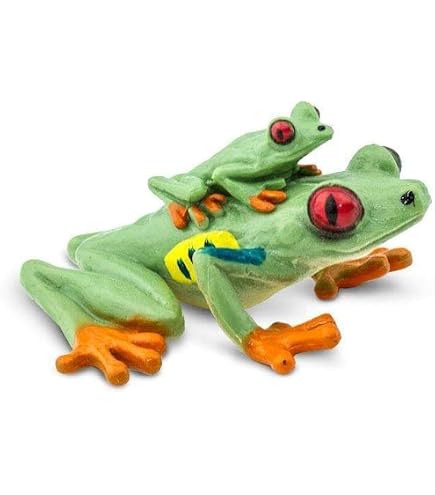 Mojo Red-Eyed Tree Frog Figure - Realistic Wild Zoo Animal Toy For Jungle Play
