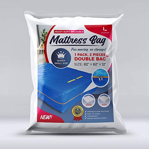 LEVARARK Mattress Bag for Moving and Storage Queen Small Size Double