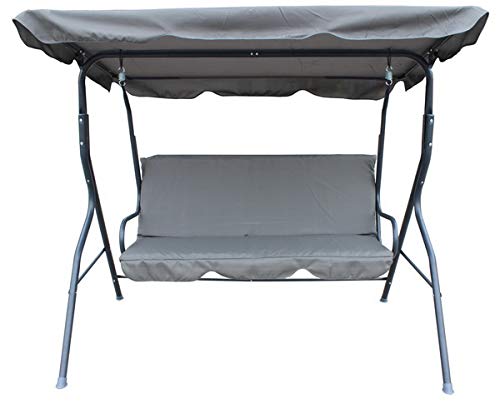 LEX Hollywoodschaukel Gartenschaukel Schaukelbank (Anthrazit) – Bild 4