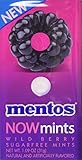 Mentos Now Mints Sugarfree Wild Berry 1.09 ounce -12 Count