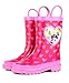 Hasbro Kids Girls' My Little Pony Rainbow Character Printed Waterproof Easy-On Rubber Rain Boots (Toddler/Little Kids)