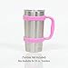 F-32 Handle - 19 COLORS - 20oz Size - Compatible with 20 Oz YETI Tumbler Travel Mug (20OZ, PRETTY PINK)