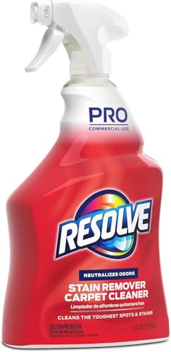 RESOLVE PROFESSIONAL STRENGTH SPOT AND STAIN CARPET CLEANER, CARPET CLEANER, CARPET CLEANER SOLUTION, 32 FL OZ