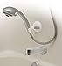 Changing Lifestyles Safe-er-Grip Portable Shower Arm, Contrasted White with gray accents