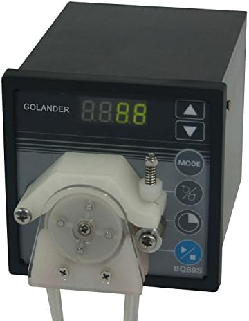BQ80S Micrometeor Variable Speed Peristaltic Pump with Pump Head DW10-2 (2 Channels), Flow Rate 0.005~19 mL/min per Channel