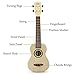 aPerfectLife Ukulele Guitar for Kids, 23 Inch Nylon-String Starter Classical Guitar for Beginner Children (Burlywood)