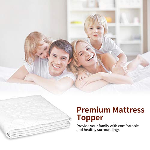 oakome Waterproof Mattress Protector Queen - Highly Absorbent Mattress Pad Protector Cover with Dust Mite Proof, Bed Bug Proof, Breathable Fitted Sheet (60 x 80 inch) - Thumbnail 3