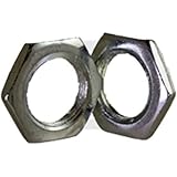 3/8"-32 x W1/2" x 3/32" UNEF Thread Hex Panel Nut Low Carbon Steel Zinc Plated Pk 100