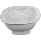 Nordic Ware Microwave Popcorn Popper, White, 12 Cup