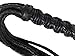 Flogger Premium Quality Leather Braided Cat O Nine Tails Flogger Bull Whip 9 Genuine Leather Leaf End Shaped Tails Extra Long Leather Handle Wrapped 2 Turkhead Knots Style Choice (Chain Design)
