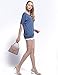 Foooxmart Women Slim Fit Stretchy Off Shoulder Short Long Sleeve Blouse Tops T Shirt,with a Choker Necklace (A05, X-Large)