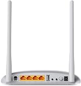 TP-Link TD-W9970 VDSL ADSL Modem Router 300Mbps WiFi 4G USB 2.0 WAN LAN Ports view 2
