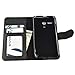 Moto G Case, Abacus24-7 Motorola Moto G Wallet Case, Leather Moto G Flip Cover with Card Holder and Kickstand - Black Flip Case for Motorola Moto G (1st Gen) Phone