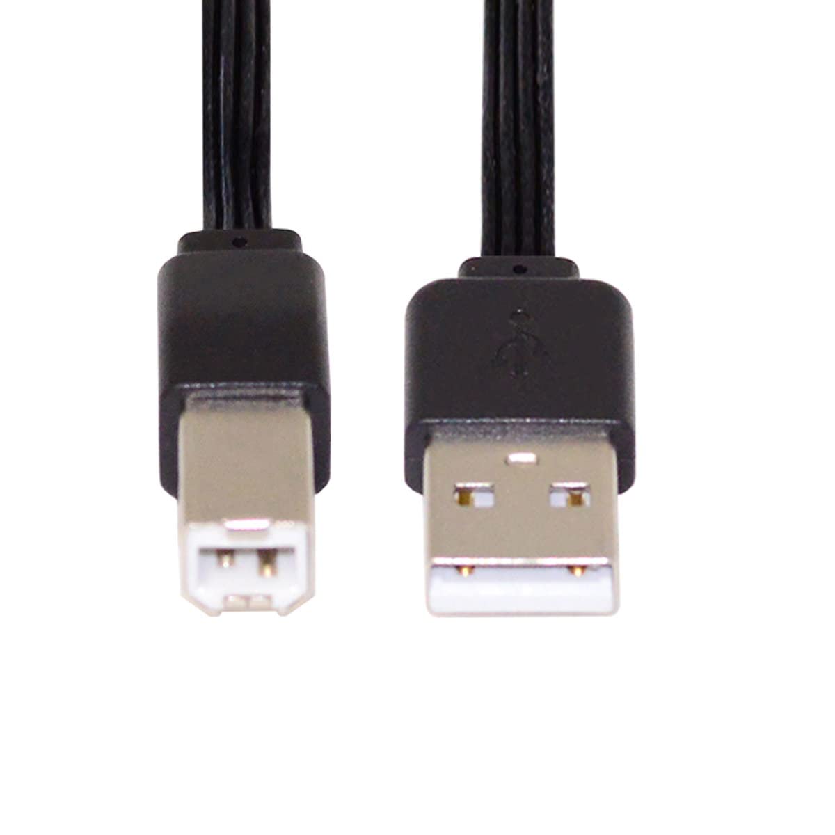 cablecc 13cm USB 2.0 Male to Male Data Flat Slim FPC Cable for Scanner & Printer