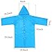 Nyicey Kids Rain Ponchos, 3 Packs Portable Reusable Emergency Raincoats for Camping Hiking Traveling
