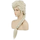 VGbeaty Adult Women Long Beige Braided Wig Halloween Cosplay Party Costume Wig (Beige)