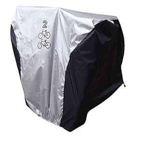 iwobi Fietshoes voor 2 fietsen, waterdichte fietsbeschermhoes, fietsgarage, anti-stof afdekking, hoes voor fiets…