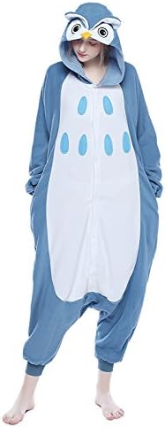Newcosplay Unisex Adult Pyjamas Owl Halloween Onesie Costume (L)