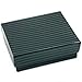 100 Black Stripe Cotton Filled Jewelry Gift Box 2 1/8