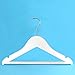 Hangerworld Children's Wooden 30cm Non Slip Trouser Hangers for Baby & Toddler, Pack of 6, White