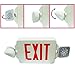 eTopLighting LED Exit Sign Emergency Lighting Emergency LED Light (UL924, ETL Listed) / Rotate LED Lamp Head/Red Letter in White Body, EL2CR-1